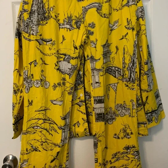Katie K Yellow Parisian Pajama Set Intimates - Picture 11 of 15